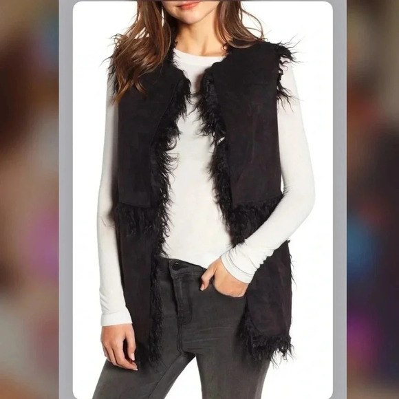 Cupcakes and cashmere vest Reversible Faux Shearling Vest - Picture 2 of 7